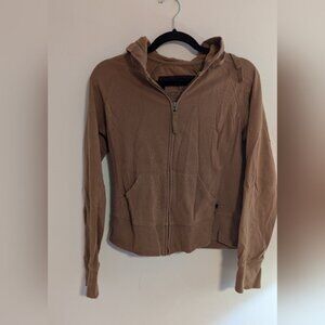 Womens Medium Jacob Paris Brown Zip-Up Hoodie